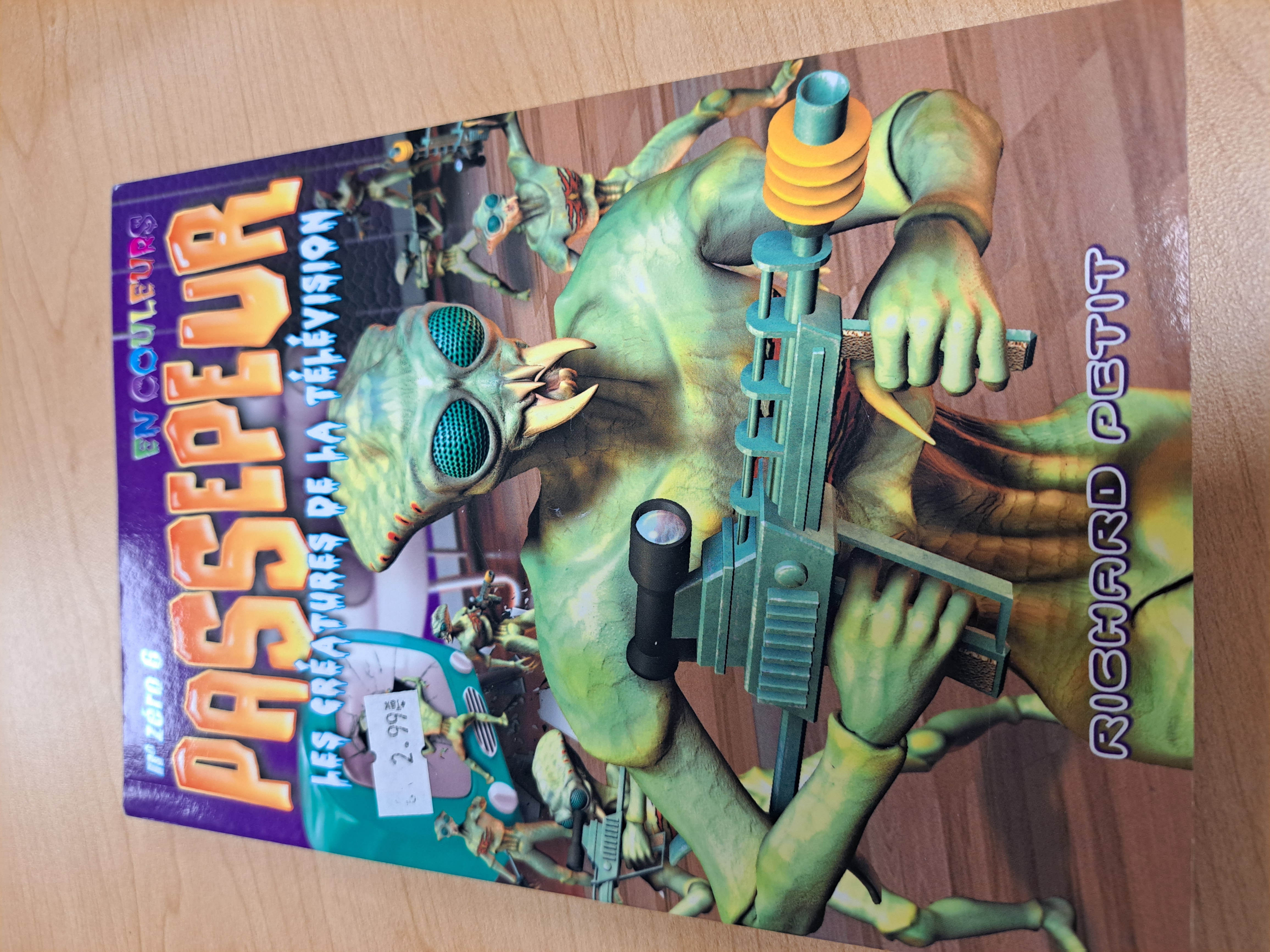 En couleur passepeur no zéro 6 Les créatures de la télévision Richard Petit livre usagé